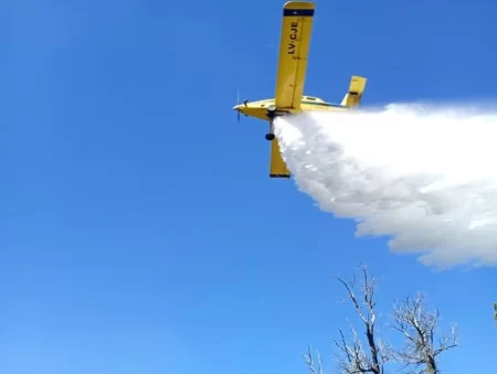 Incendio en El Bolsón activo en montaña