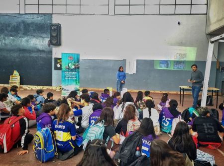 Ambiente Municipal brindó charla educativa sobre separación de residuos en la Escuela N° 47 de Rawson
