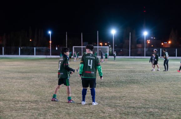 Comodoro - Othar acompañó la inauguración de la iluminación del Club Veteranos de Laprida