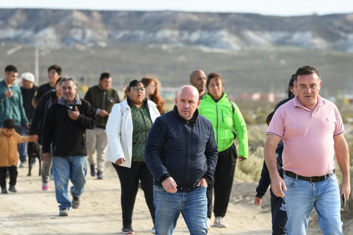 Sastre visitó la construcción del circuito de Bicicross