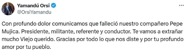 Yamandú Orsi - Pepe Mujica - X