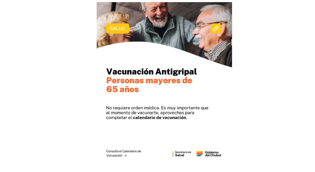 aplicaron más vacunas antigripales a grupos de riesgo en Chubut
