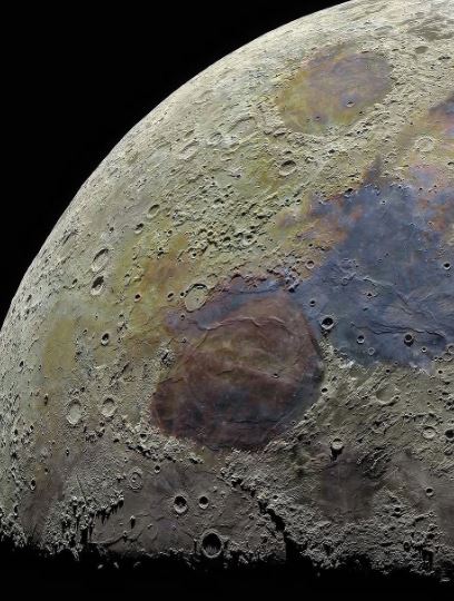 Como nunca lo habías visto - Impresionantes imágenes de la Luna capturan el paisaje lunar