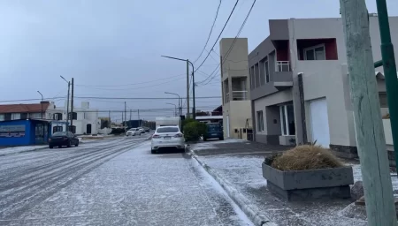 Fuerte nevada sorprendió al Valle de chubut