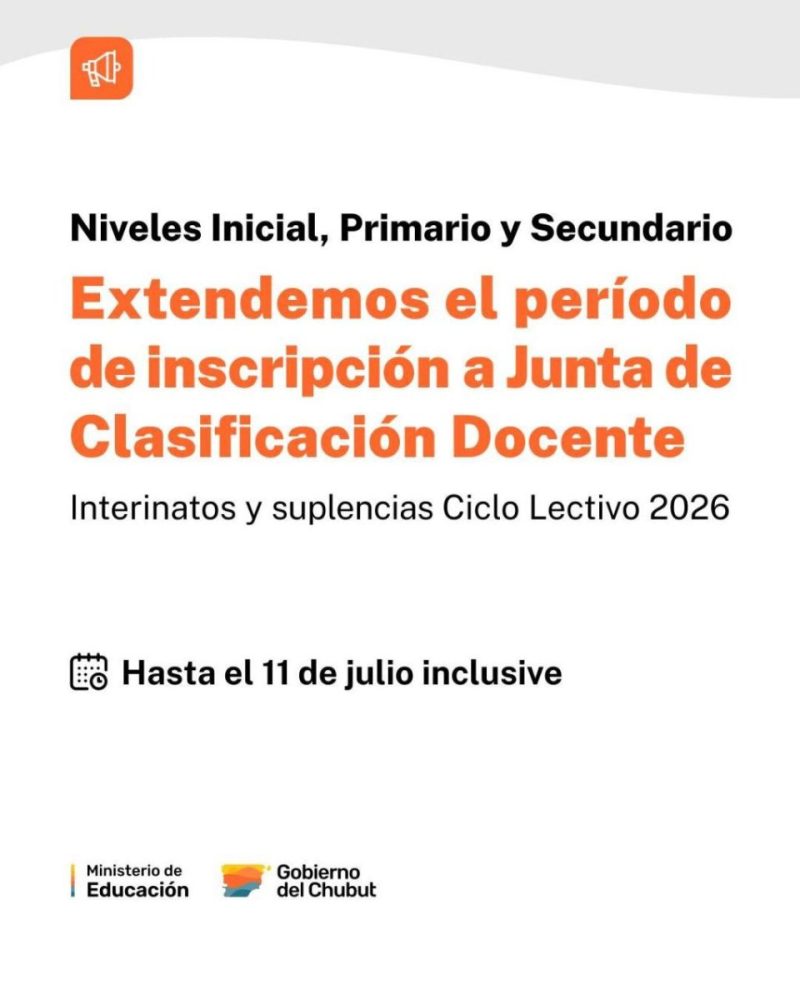 Plazo de inscripciones