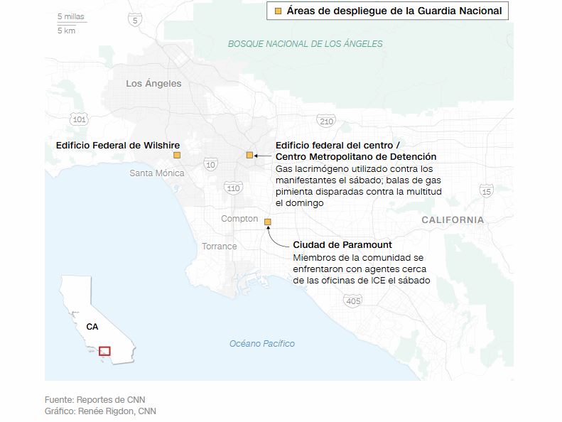 protestas en Los Ángeles