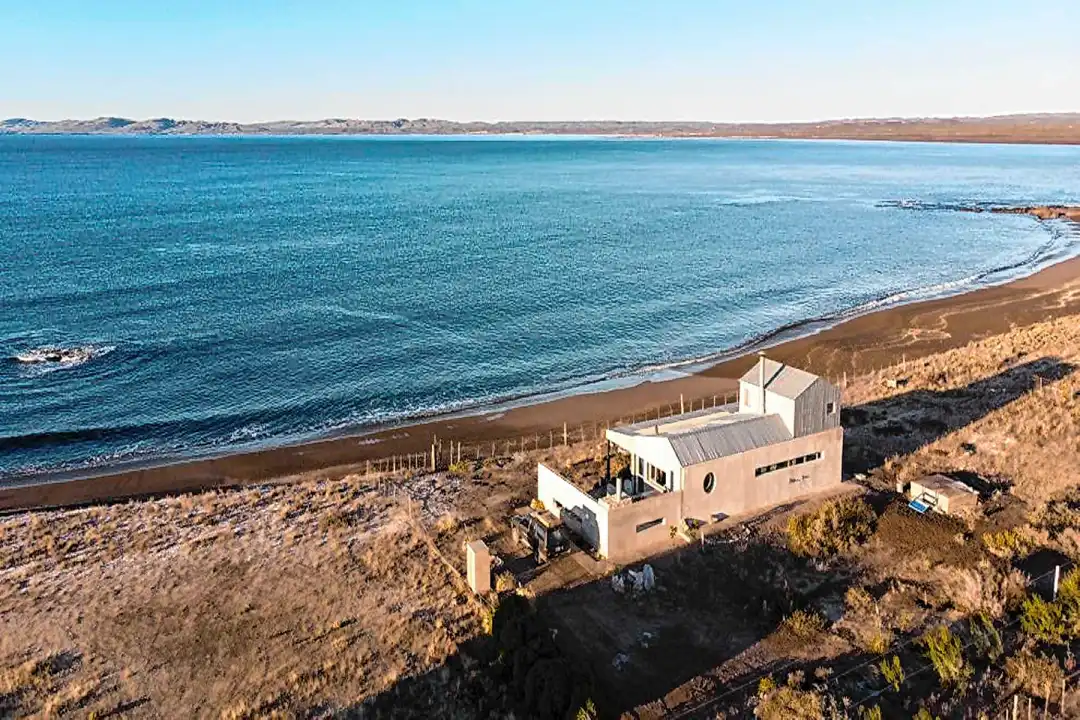 casa más cercana al mar en la Patagonia