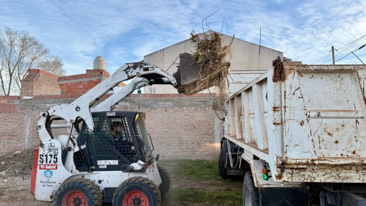 Trelew mantiene barrios limpios y seguros con plan semanal