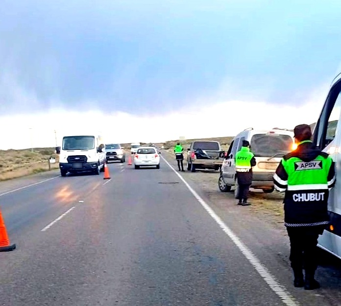 Chubut controló 9.000 vehículos y detectó 26 conductores alcoholizados 