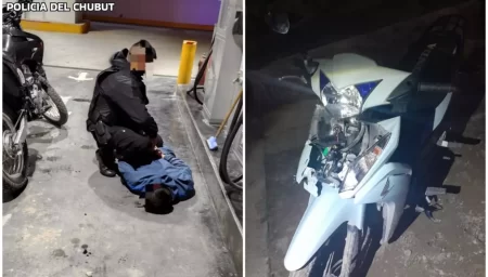 Detienen a una persona por intento de robo de moto en Puerto Madryn