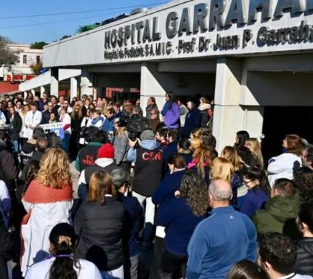Trabajadores del Hospital Garrahan y docentes universitarios realizan un paro y marchan tras los vetos del Gobierno