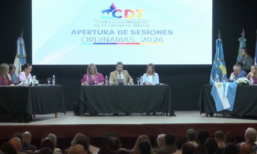 Gerardo Merino destacó su eje de gestión en Trelew en la apertura de sesiones: “Una obra que comenzamos es una obra que terminamos y que pagamos”