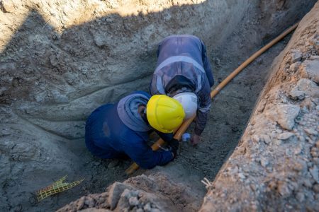 El barrio Gasoducto avanza con una obra de gas que ya supera el 50%