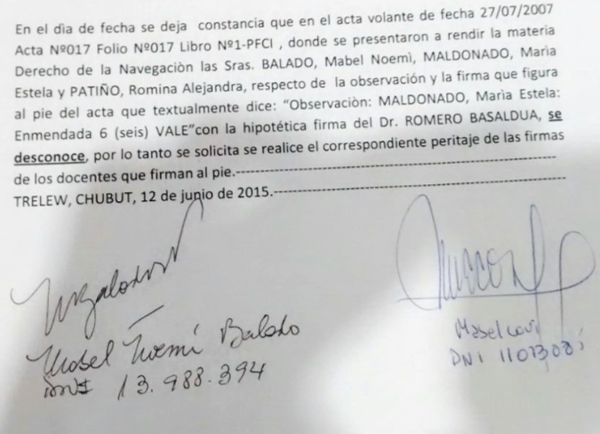 Romina Patiño la Fiscal de la causa de la facultad no tendría el título de abogada