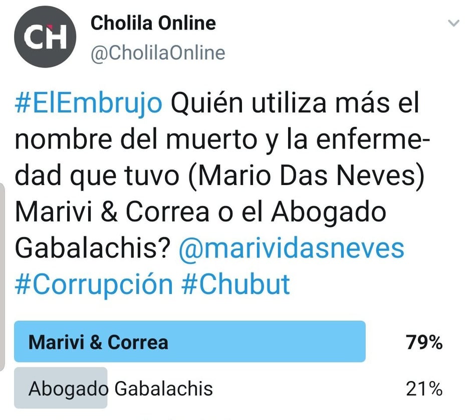 El 79% cree que Marivi Das Neves utiliza el nombre de su padre muerto