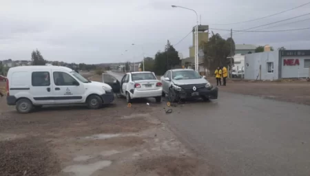 Triple choque en Puerto Madryn