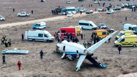 Avión estrellado Kazajistán