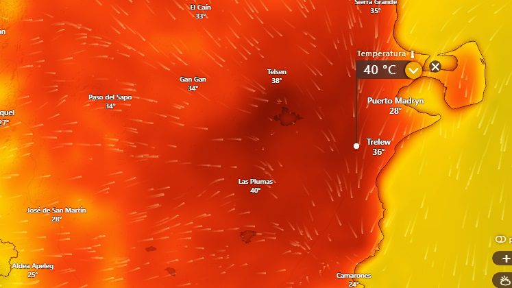 Temperaturas extremas en Patagonia