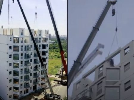 China construye un edificio de 10 plantas en 28 horas