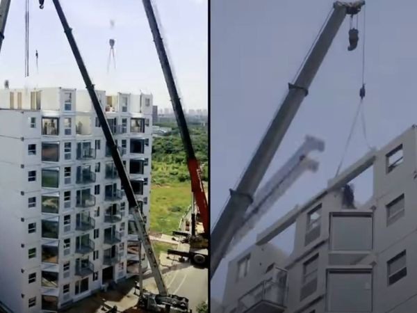 China construye un edificio de 10 plantas en 28 horas