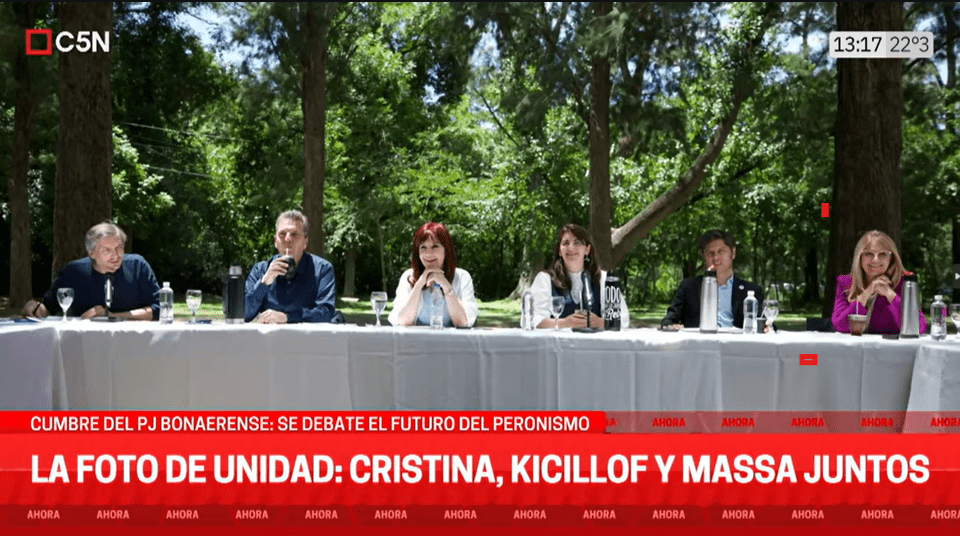 Kirchner, Kicillof y Massa, juntos: la foto de unidad del peronismo