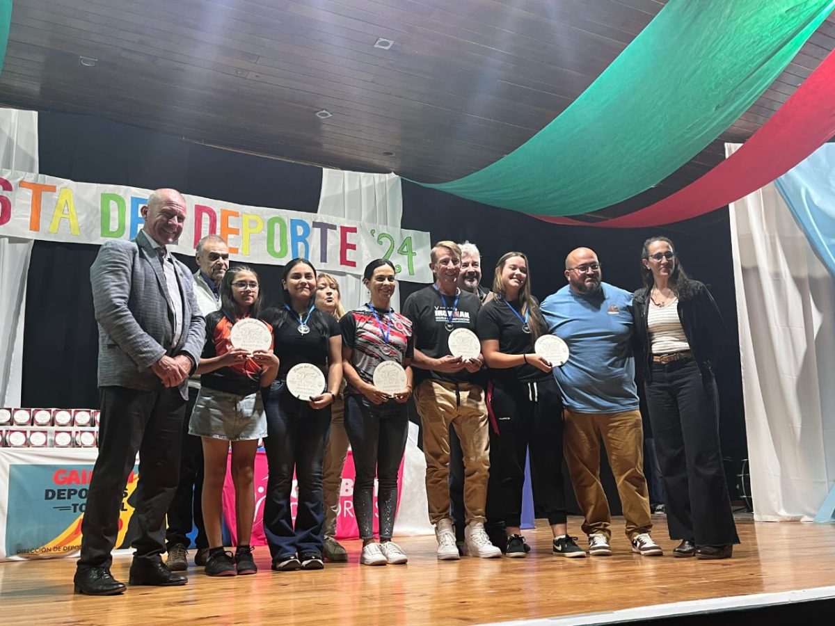 Celebración deporitva en Gaimán