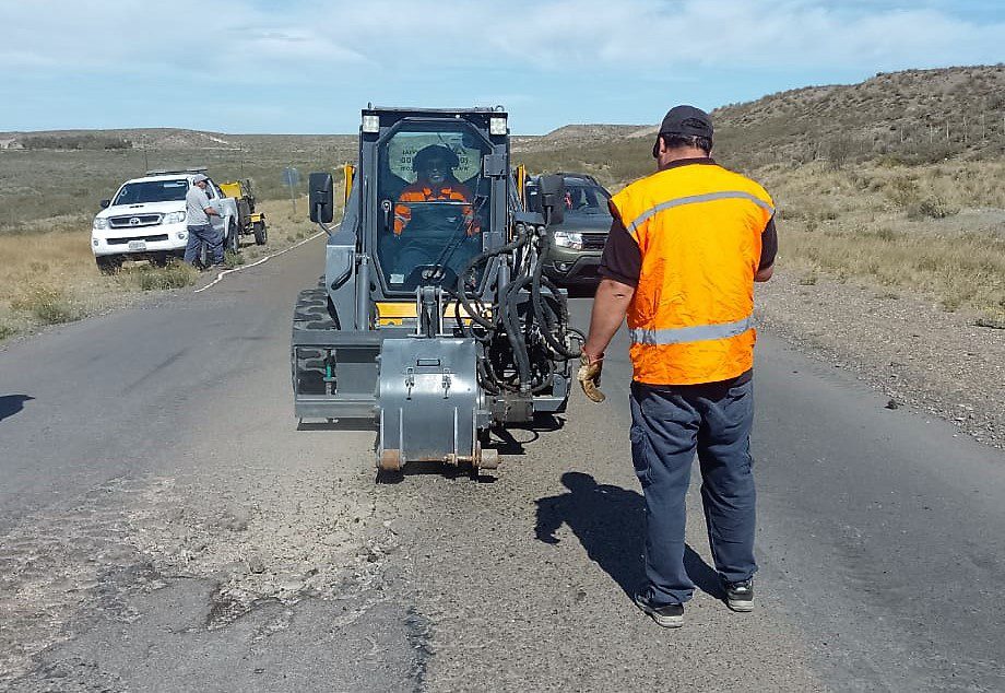 Bacheo en Ruta 25