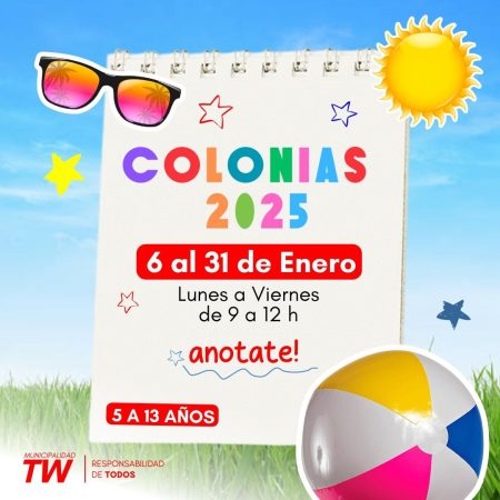 Inscripciones colonias verano 2025