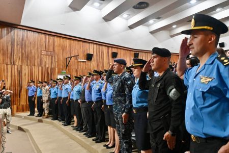 Policía Chubut acto de ascensos