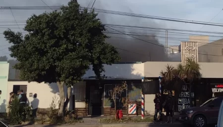 Incendio centro de Trelew