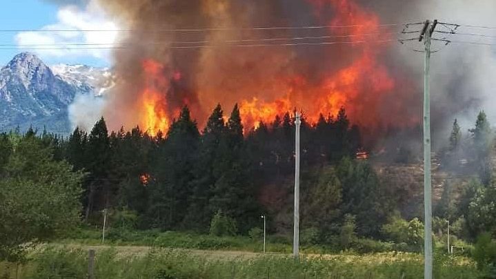 Incendio en Villa Lago Epuyén