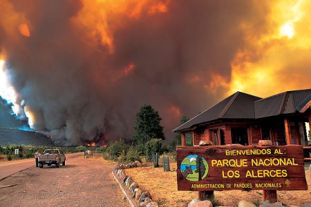 Incendio en Los Alerces