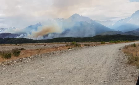 Incendio forestal en Chubut