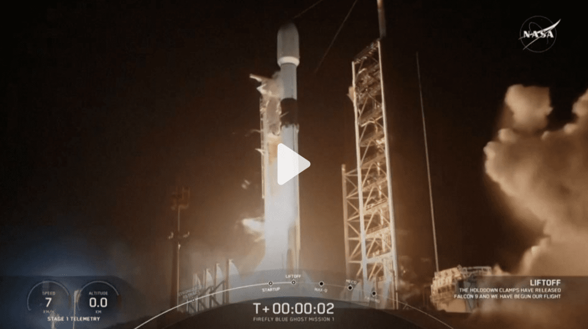 Cohete Falcon 9 despegue