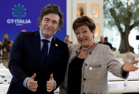 Milei volverá a verse con Georgieva