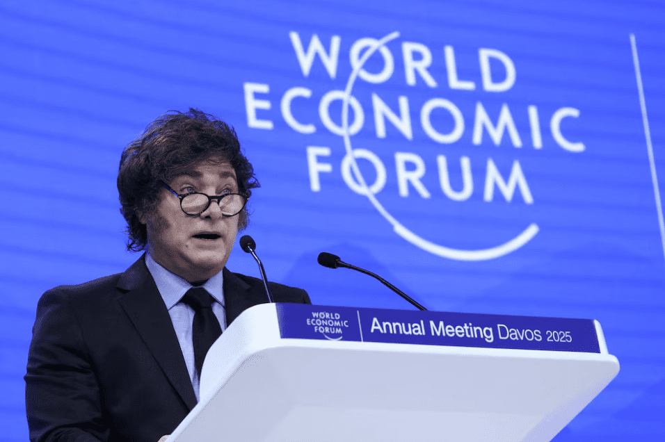 Javier Milei en Davos 2025