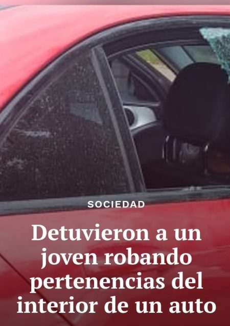 Joven detenido