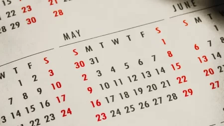 calendario de feriado