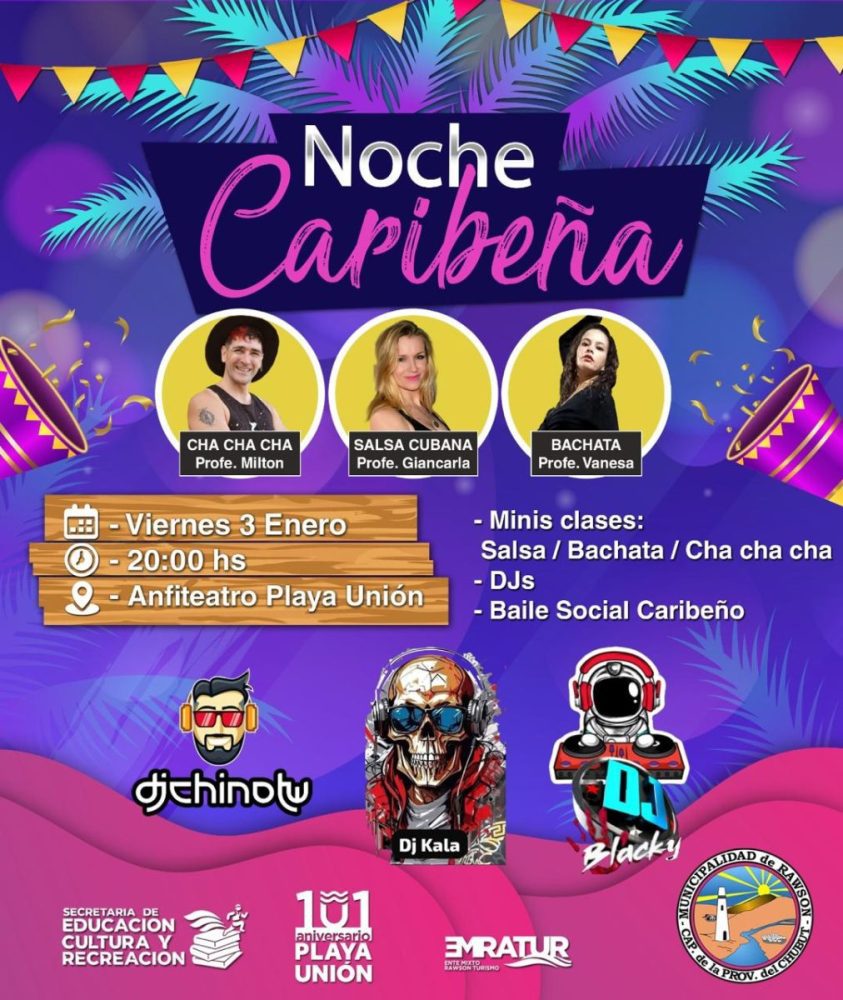 Noche Caribeña en Playa Unión