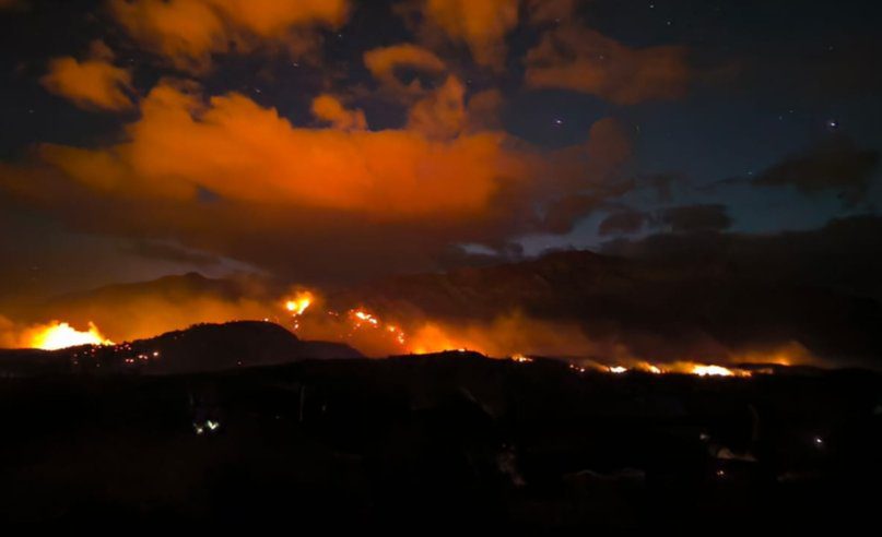 Imágenes incendio Epuyén