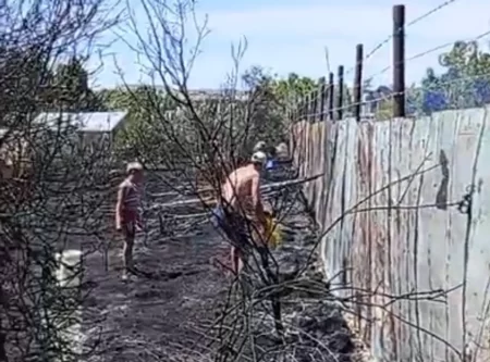 Un incendio de pastizales