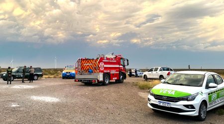 Chubut incendio de pastizales