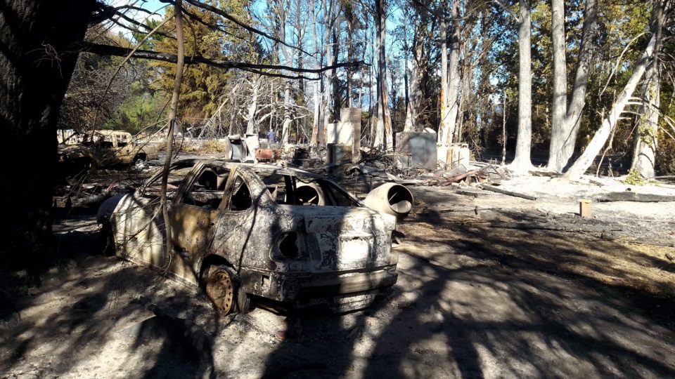 Ruinas en Epuyén