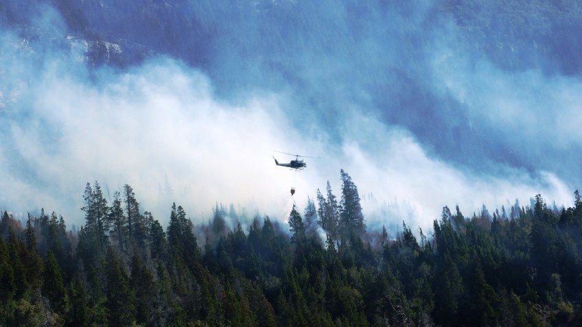 Tanques de agua en Trevelin para combatir incendios