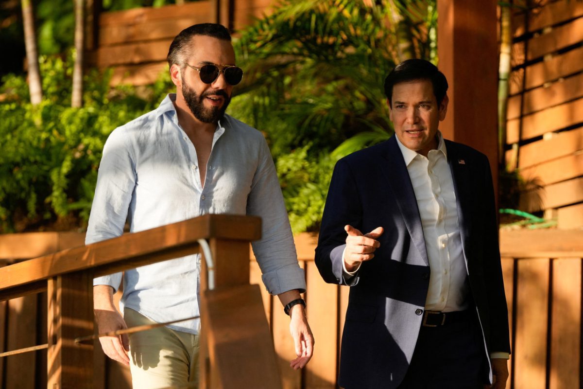 Nayib Bukele y Marco Rubio. Foto: Reuters