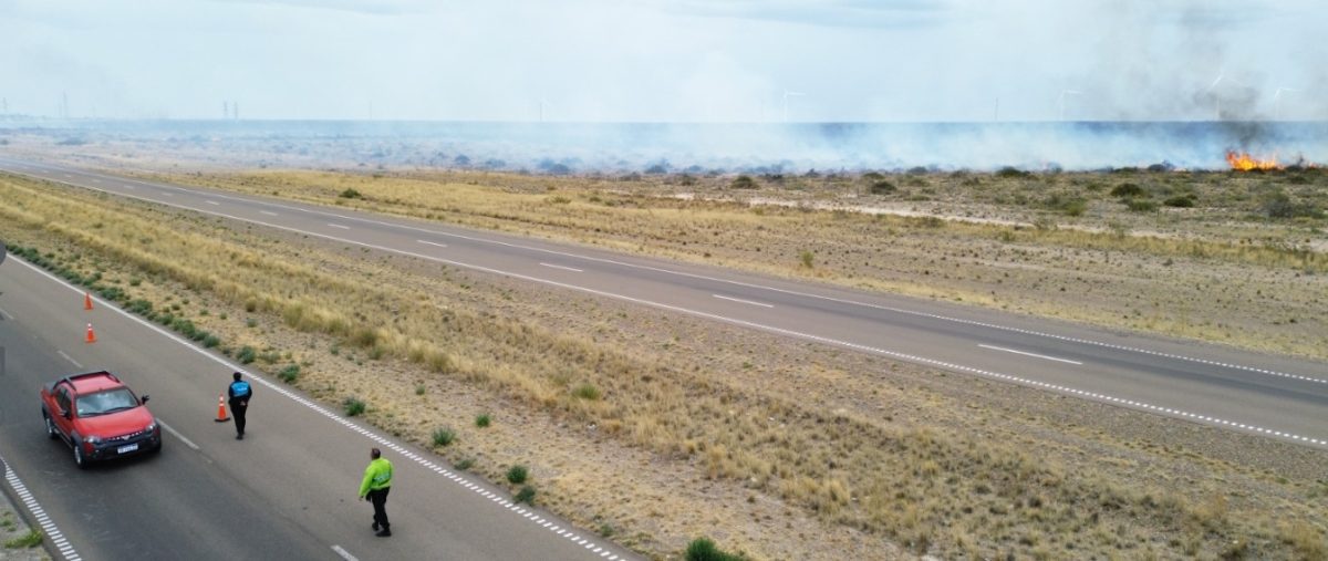 Incendio Madryn y Trelew