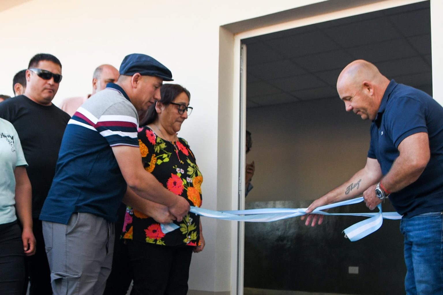 Gustavo Sastre en inauguración