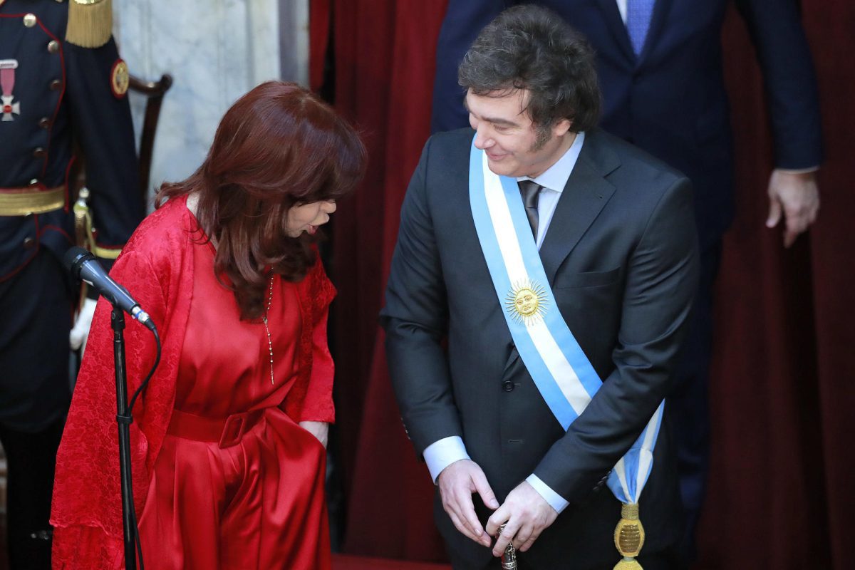 Javier Milei y Cristina Fernández