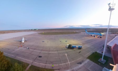 Obras repintado aeropuerto