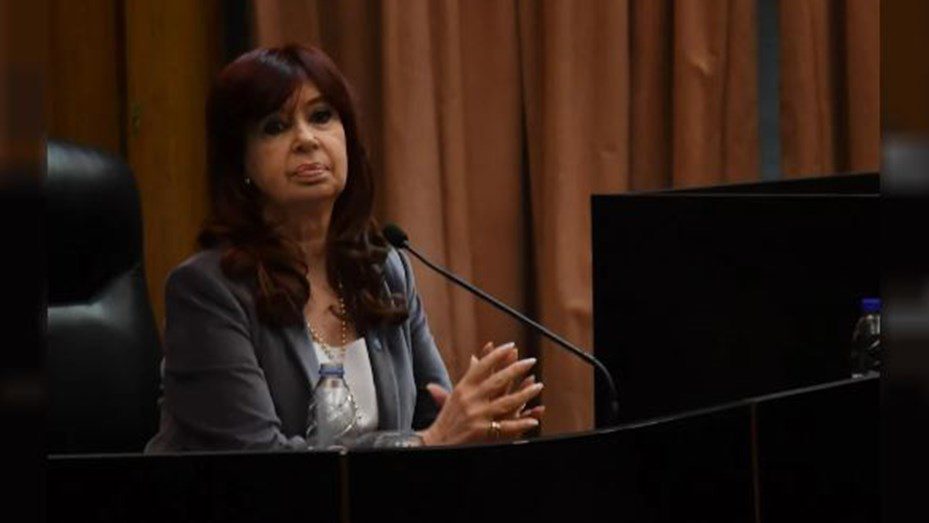 Cristina Kirchner en un acto